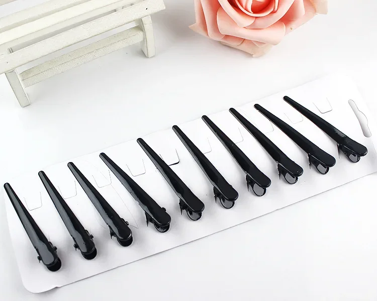 10pcs Black Metal Hair Clip Alligator Clip Large Barrettes Bangs Headwear Hair Pins for Girl Hair Accessories Wedding