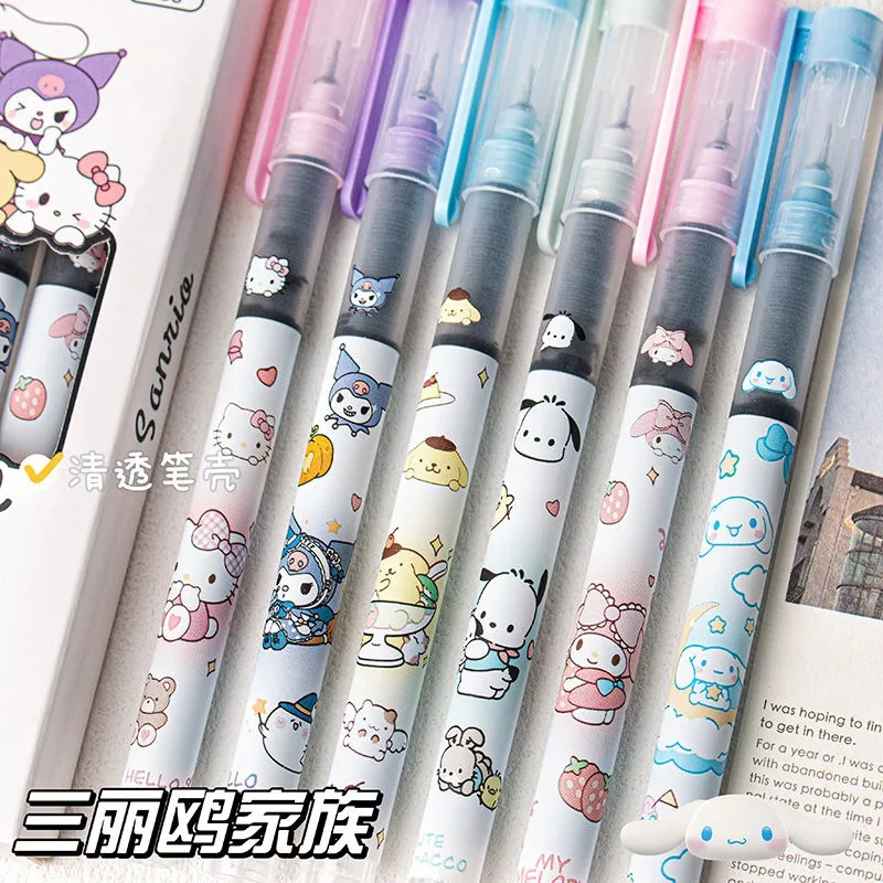 New My Melody Super Cute Ins Quick-drying 0.5mm Gel Pen for Male and Female Students Exam Writing and Painting Ballpoint Pen