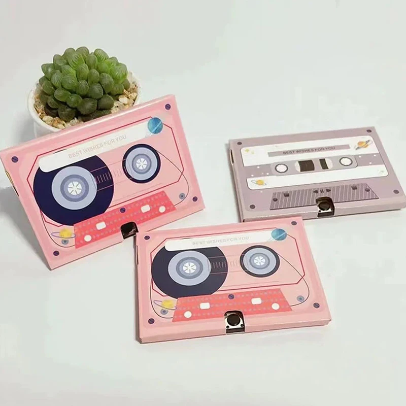 Greeting Card With Recordable Recorder DIY Greeting Post Card Sound Voice Chip Audio Recorder Music Gift Toy Cassette Tape