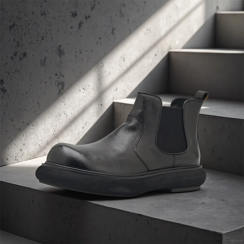 2026 الخريف الشتاء الرجعية الرجال أحذية الرجال أحذية قصيرة غير رسمية في الهواء الطلق