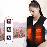 Electric Heating Vest for Men and Women, USB Charging, Plush Warm Vest, Outdoor Use
