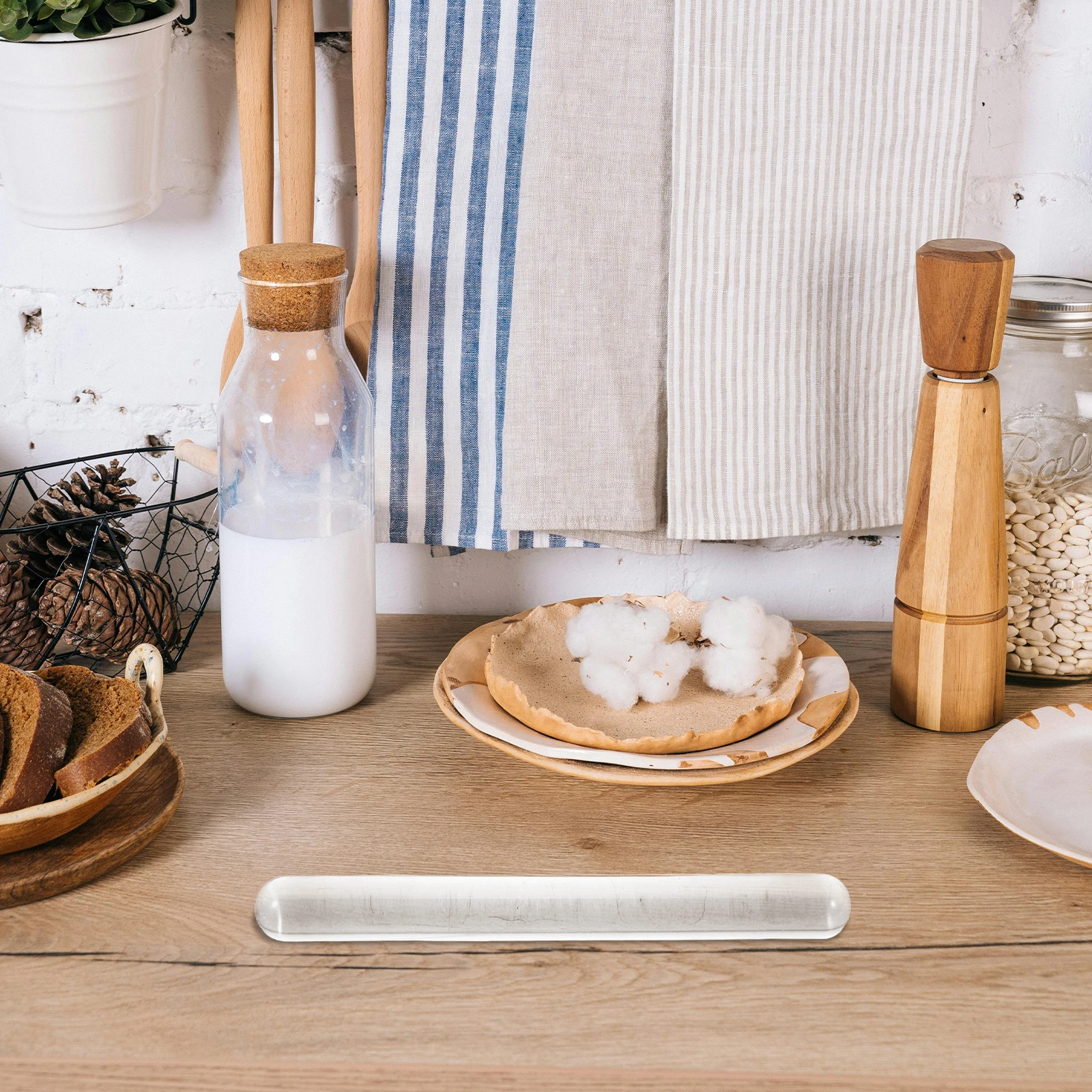 شفافة كريستال شوبك غير عصا للخبز فندان الجليد المعكرونة الطين النمذجة أداة فرد العجين أواني المطبخ الخبز