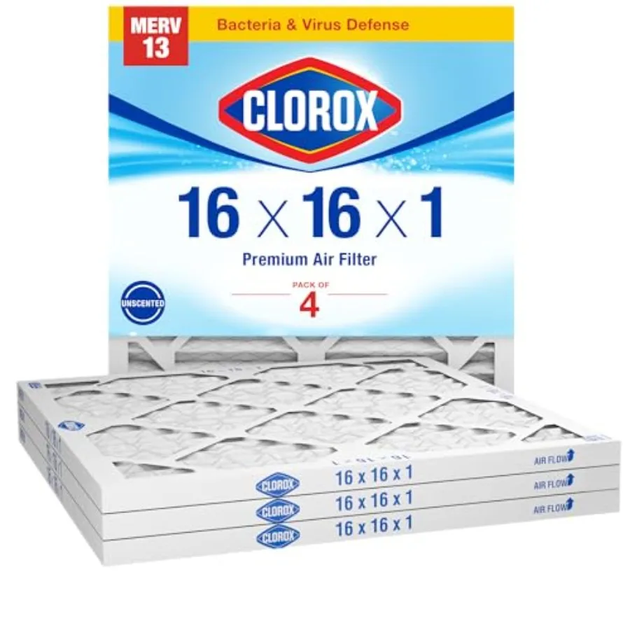 

Фильтры для печей 16x16x1 MERV 13, гофрированные, для систем ОВКВ и кондиционирования, MPR 1500 и FPR 10, упаковка из 4 штук