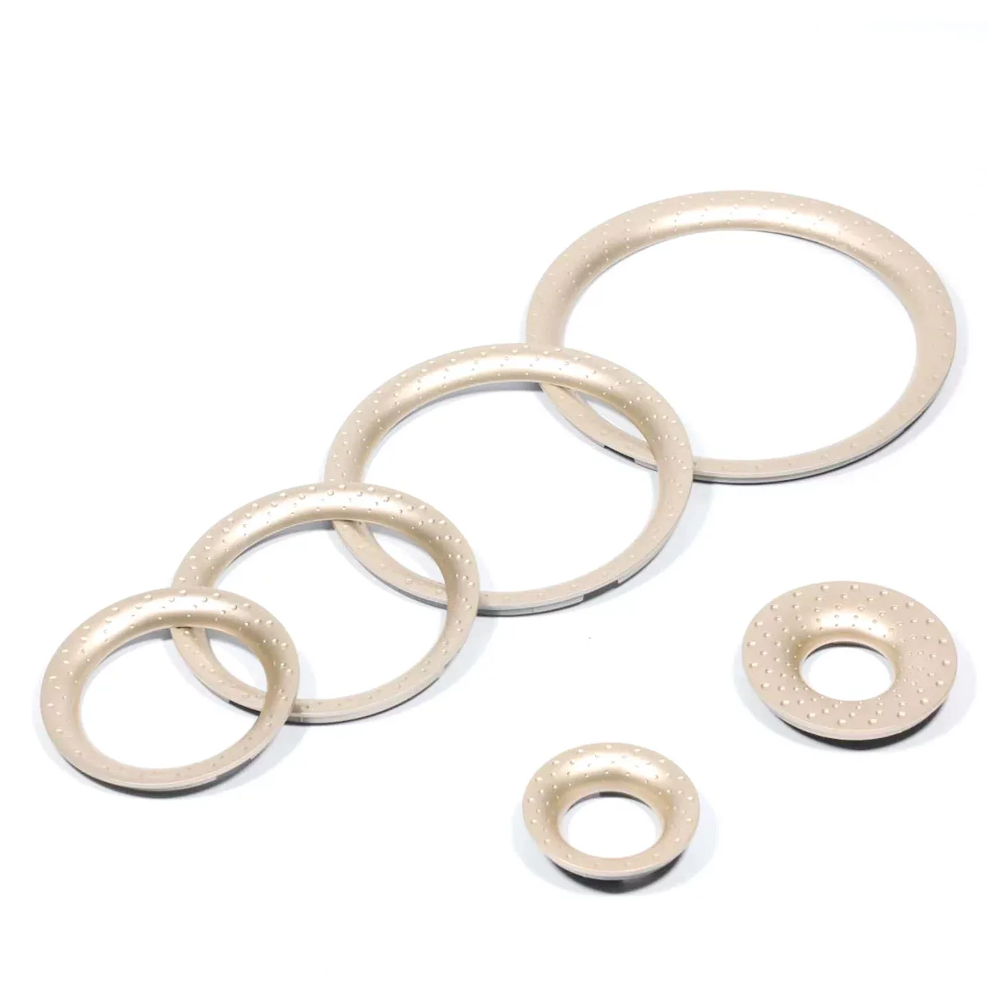 MW Audio, set van 2 decoratieve ringen voor luidsprekers, kunststof rand met stippen voor tweeterpanelen en audio-verbeteringen.