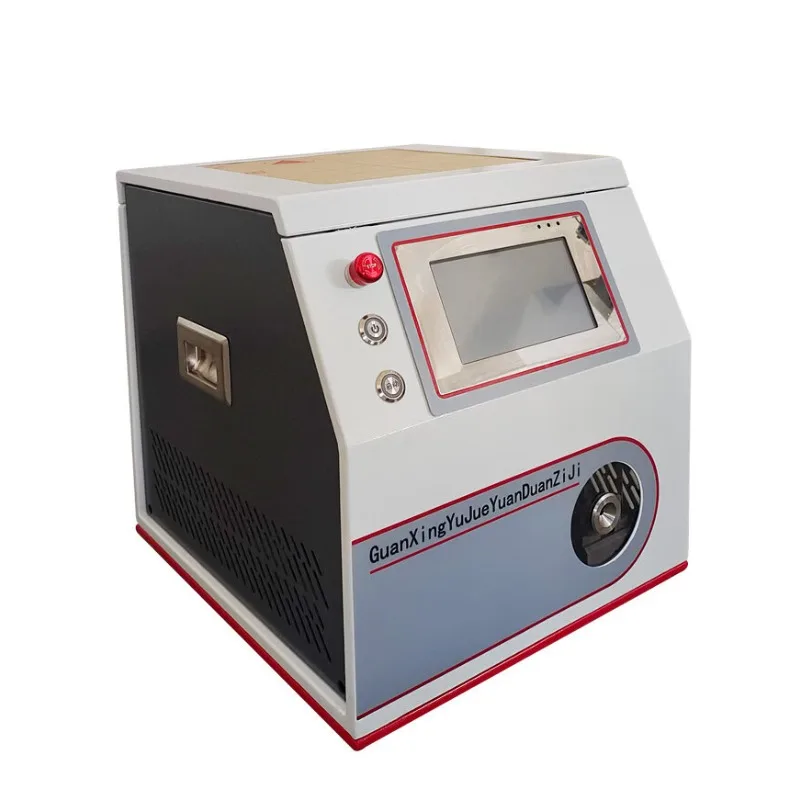 Automatic tube terminal machine, peeling, stripping, twisting, insulation and end-beating machine, single particle