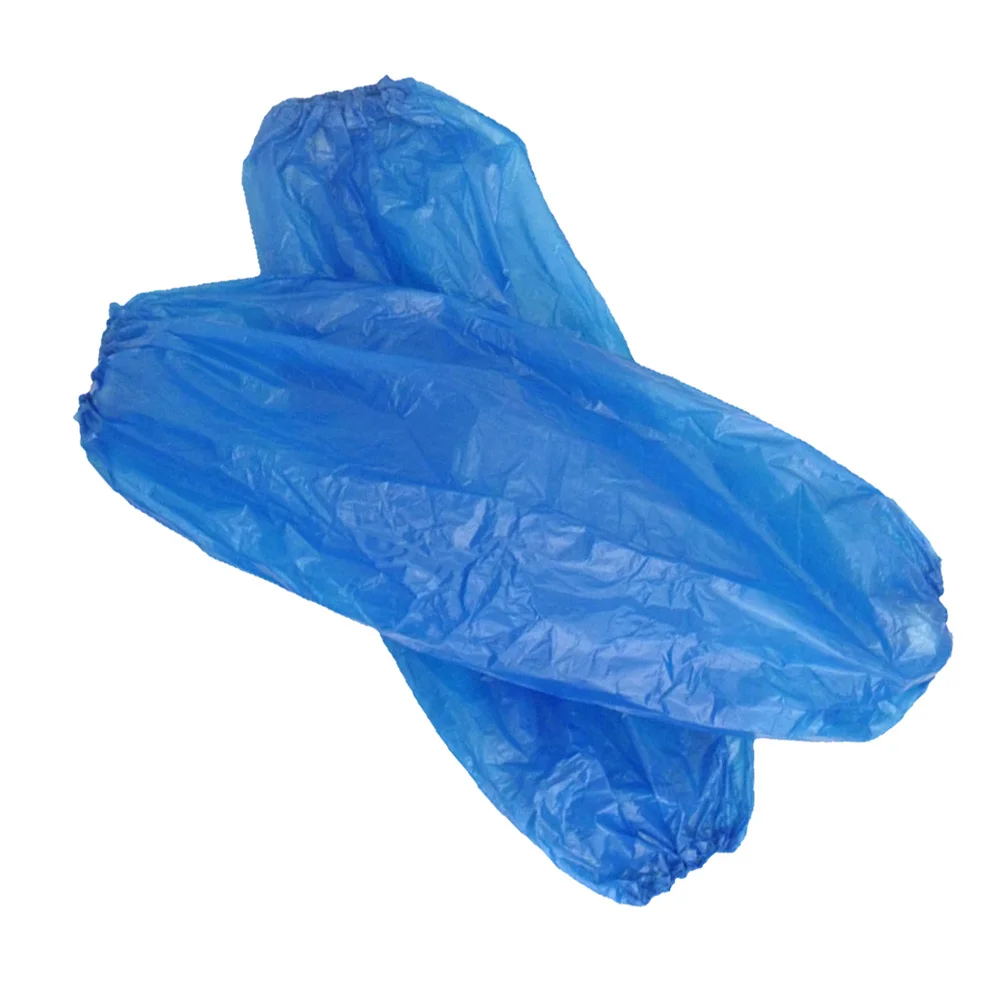 300Pcs Disposable Plastic Arm Sleeves Waterproof Oilproof Kitchen Cleaning Painting Repair Sleeves Protector Covers