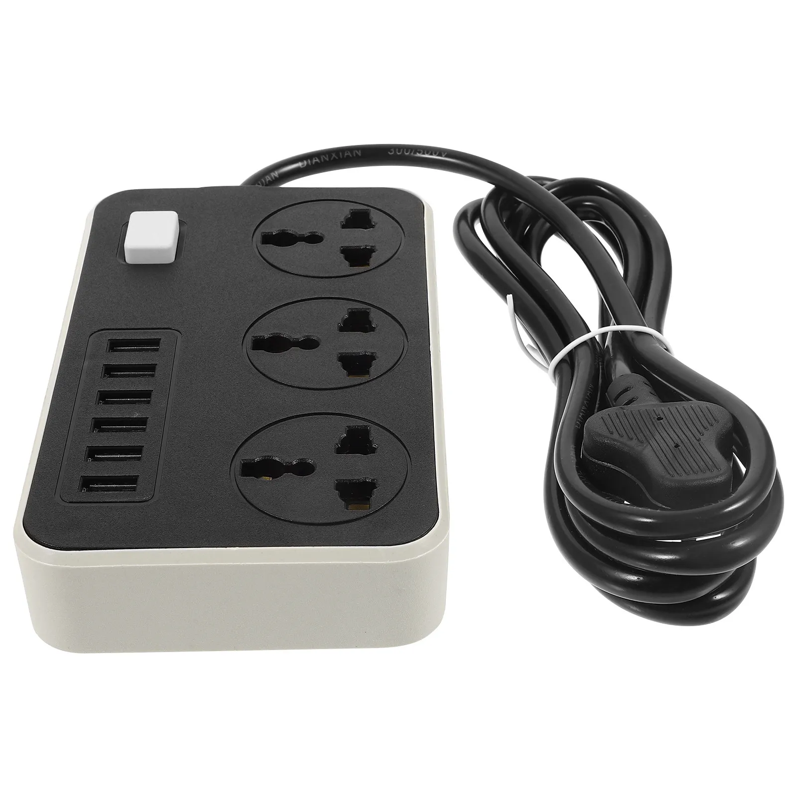 Power Strip Multi Functional Plug Board USB Charging Ports Electrical Outlet Extender Uk Plug 2M Cable Socket Switch Protector