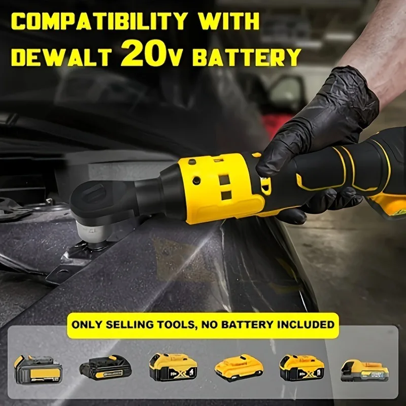 Dewalt DCF512 3/8 Inch Brushless Ratchet Right Angle Wrench LED Cordless Driver Variable Speed Power Wrench 20V Power Tools