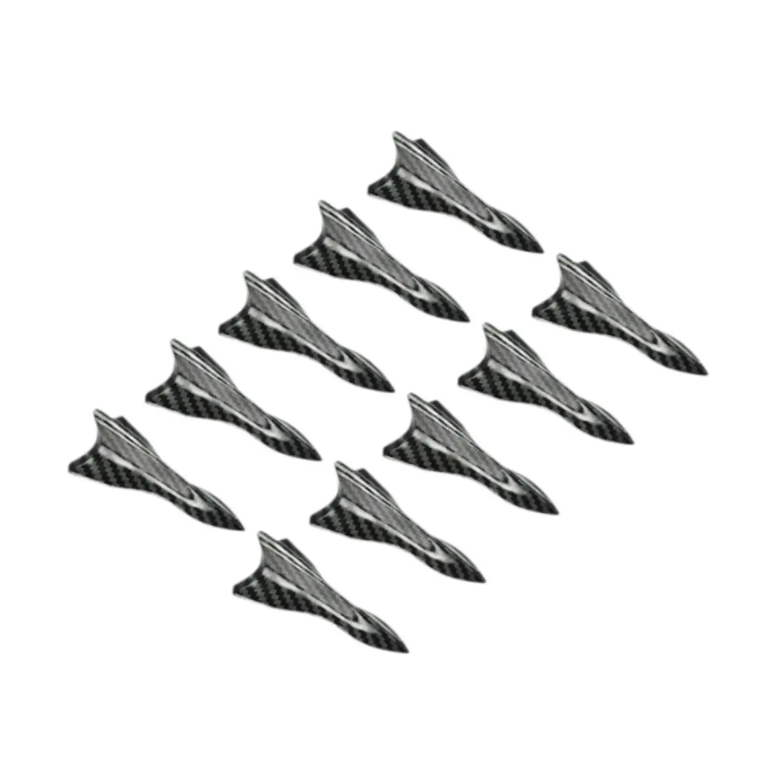 10x Generic Car Shark Fin Antenna Covers Assembly Roof Diffuser Shark Fin