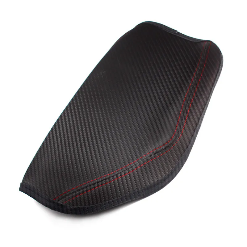 Center Armrest Box Cover For BMW 3 Series F30 2013 2014 2015 2016 2017 2018 LHD / RHD Car Carbon Fiber Texture Leather Trim