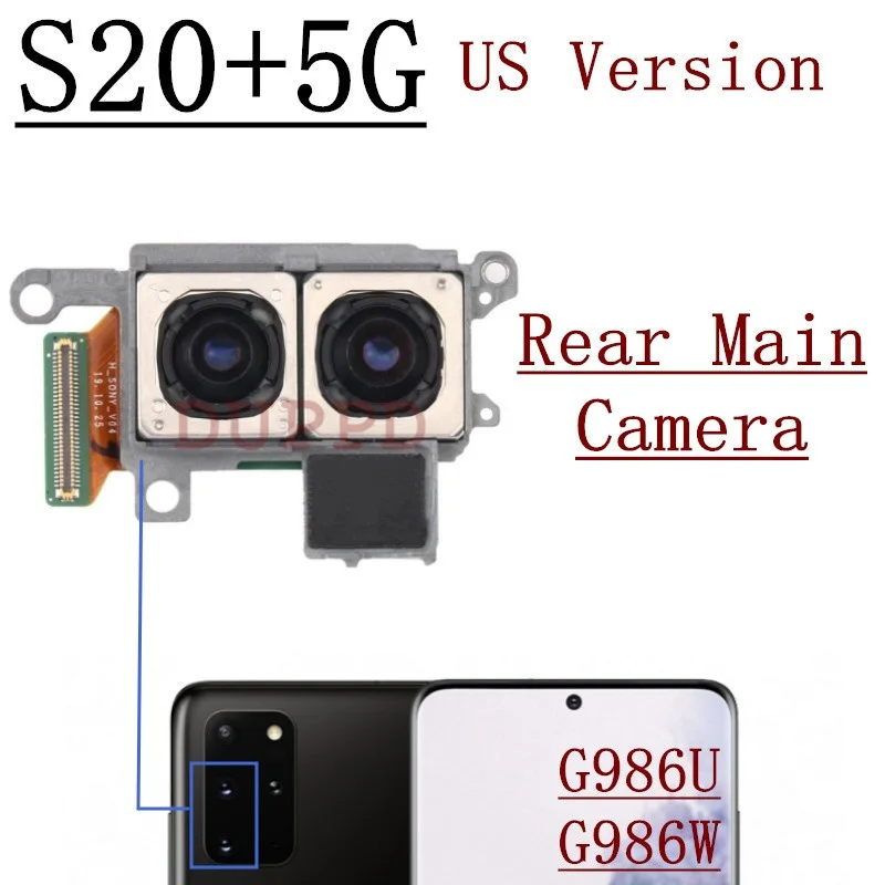 Rear Camera For Samsung Galaxy S20+5G G985F G986F G986B G986U Front  Selfie Small Frontal Back Main Camera Module Flex