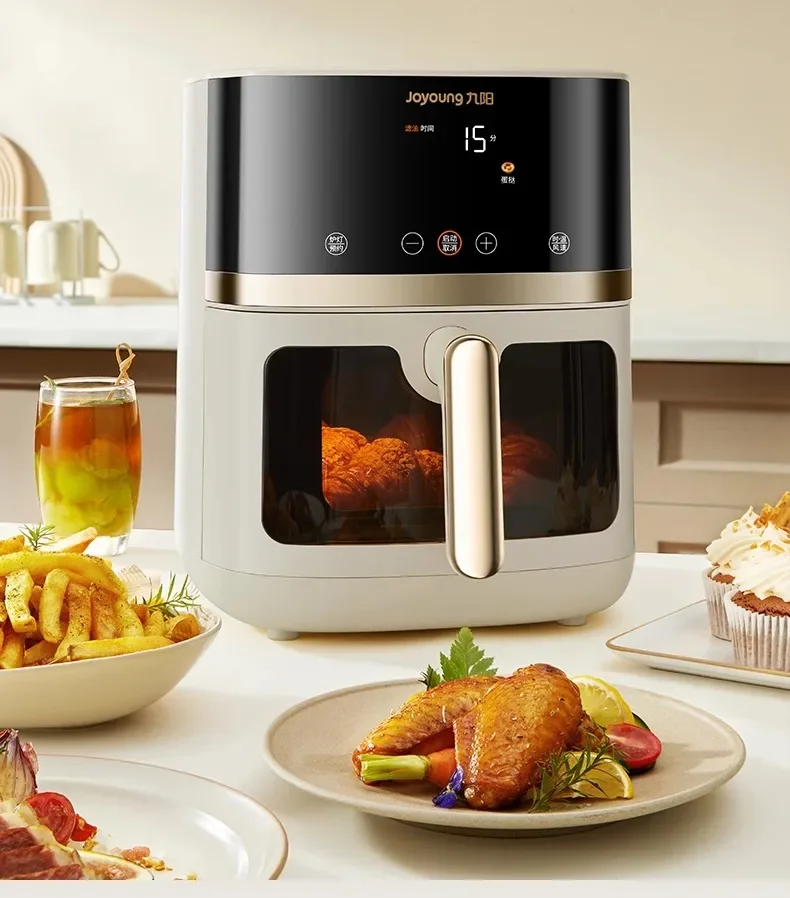Аэрофритюрница большой емкости 220 В с сенсорным управлением, безмасляный нагрев, многофункциональная бытовая техника для здорового приготовления пищи