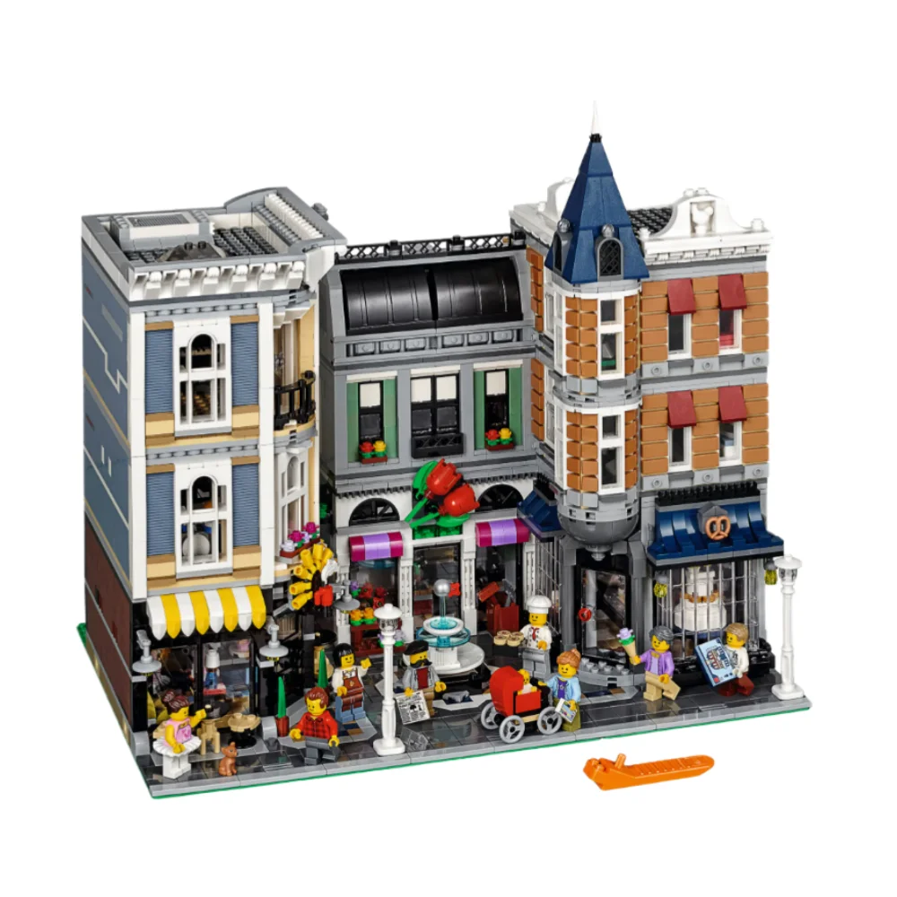 MINISO 4002Pcs Assembly Square City Model Bricks 10255 Modular Building Blocks Technical Creator Sets Adults Toys Birthday Gifts