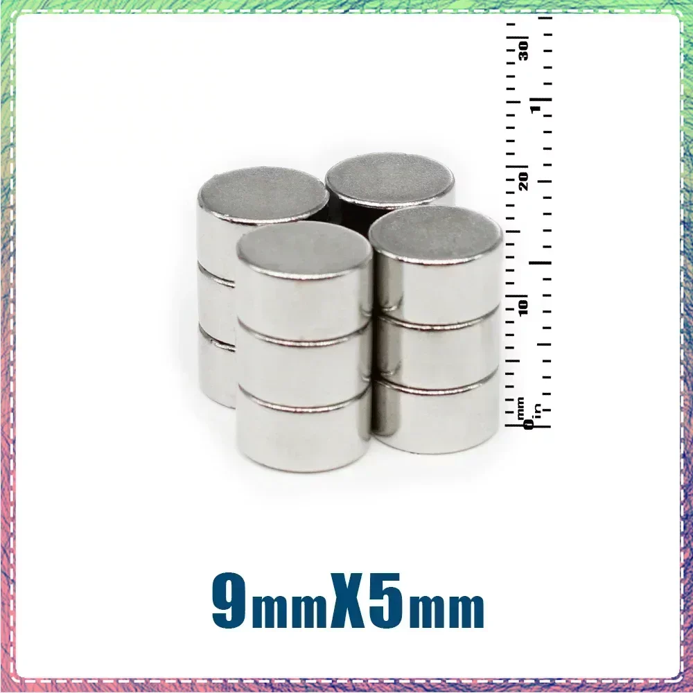 

20/50/100/200PCS 9x5mm Round Powerful Magnets Disc N35 9x5mm Neodymium Magnet Permanent NdFeB Magnet Strong