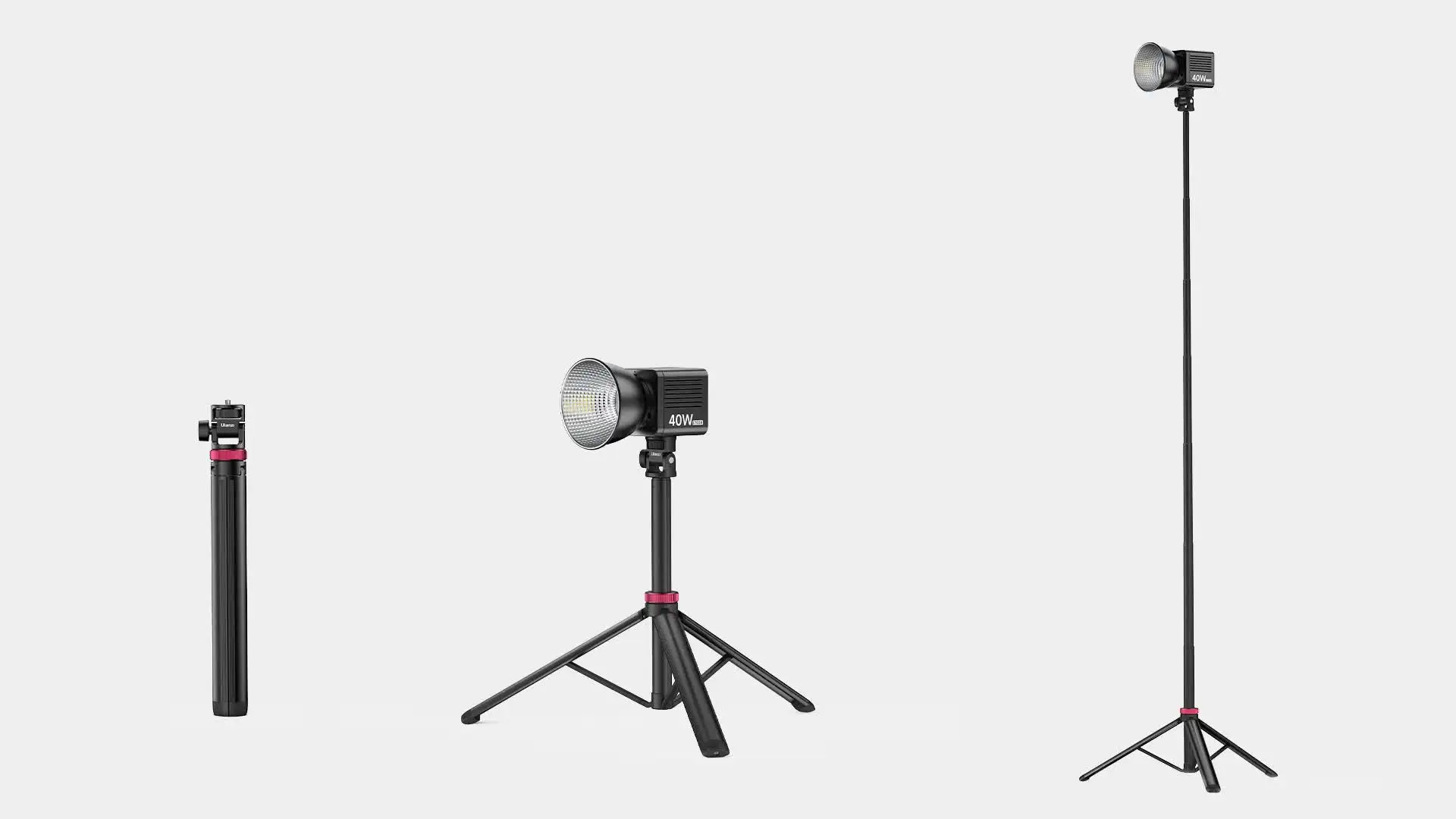 Ulanzi MT-79 2M Portable Universal Tripod Aluminum Alloy Lamp Holder Support LT028 Fill Light Lightweight Camera Action Camera