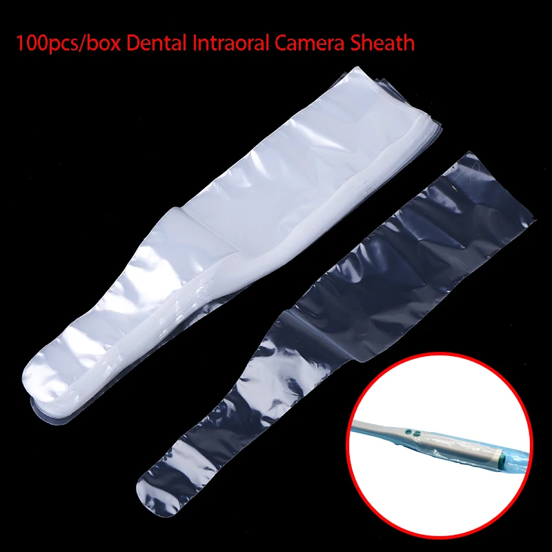 

100Pcs Disposable Dental Intraoral Camera Cover Protective Sheath Sleeve for Dentistry Lab Endoscope Handle