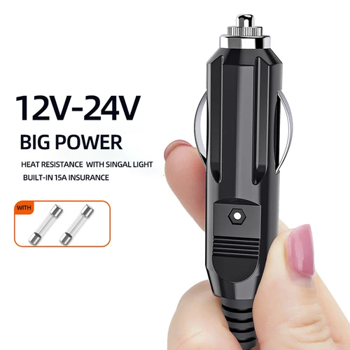 Imagen 2 del producto MIXSAS 4M Cable de extensión de encendedor de cigarrillos de coche 12V 24V adaptador de enchufe hembra para BMW/Benz Cable de encendedor de cigarrillos Universal