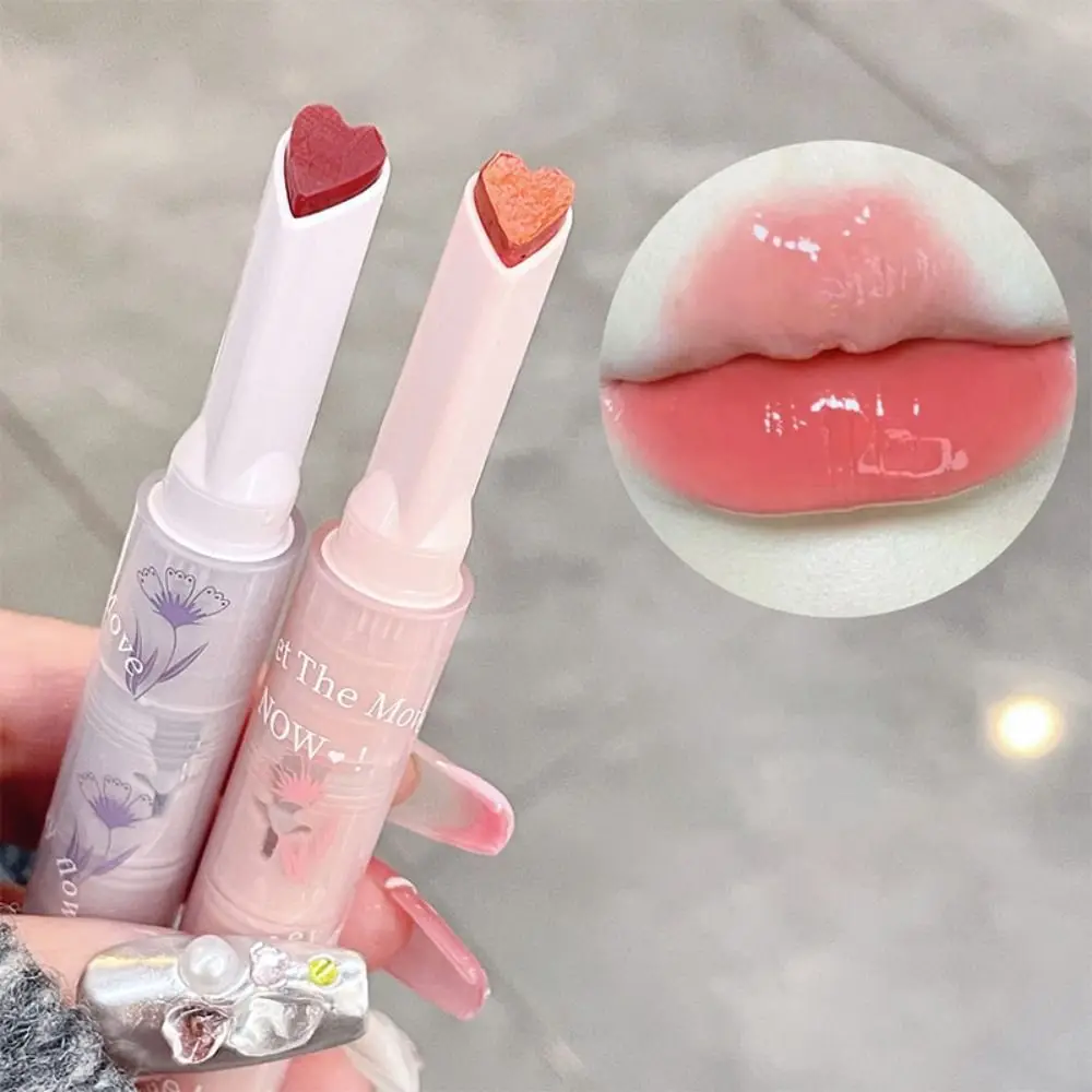 Brillo de labios coreano, regalo, cosméticos para mujeres, herramienta de maquillaje, esmalte de labios transparente suave, lápiz labial de flores, lápiz labial de espejo de gelatina, brillo de labios