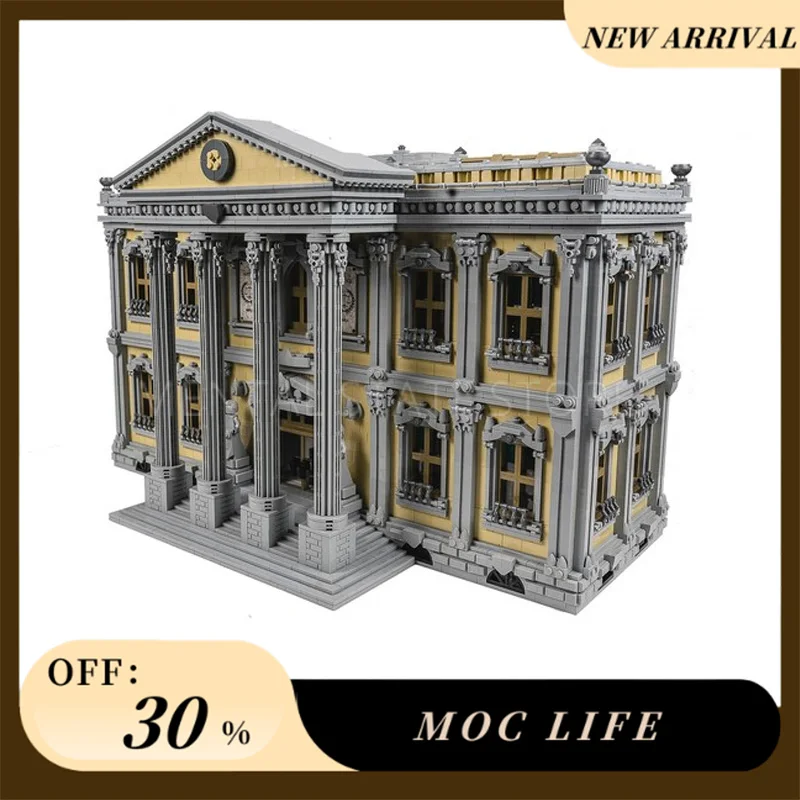 [13861PCS] Aangepaste MOC Hofhuis Creatieve Bouwstenen Set STEM Educatief Speelgoed Bouw Model Kit Verjaardagscadeautjes