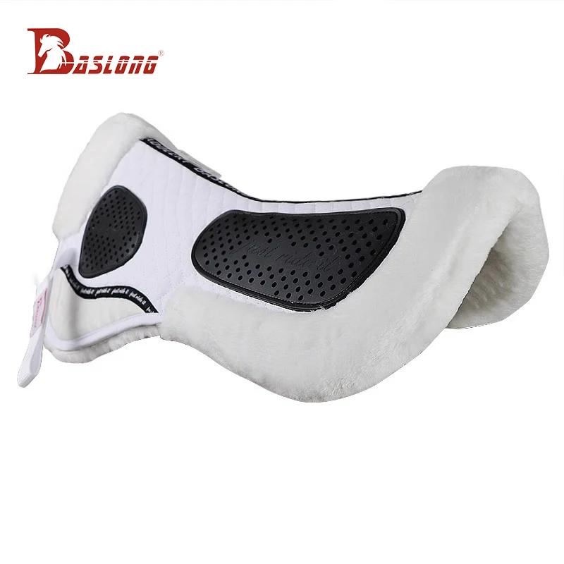 Baslong Equestrian Balance Pad Sweat Pad Shock Absorption Saddle Pad Anti-Backbeat Comfortable Soft Obstacle Course Non-Slip Pad Horse Equipment