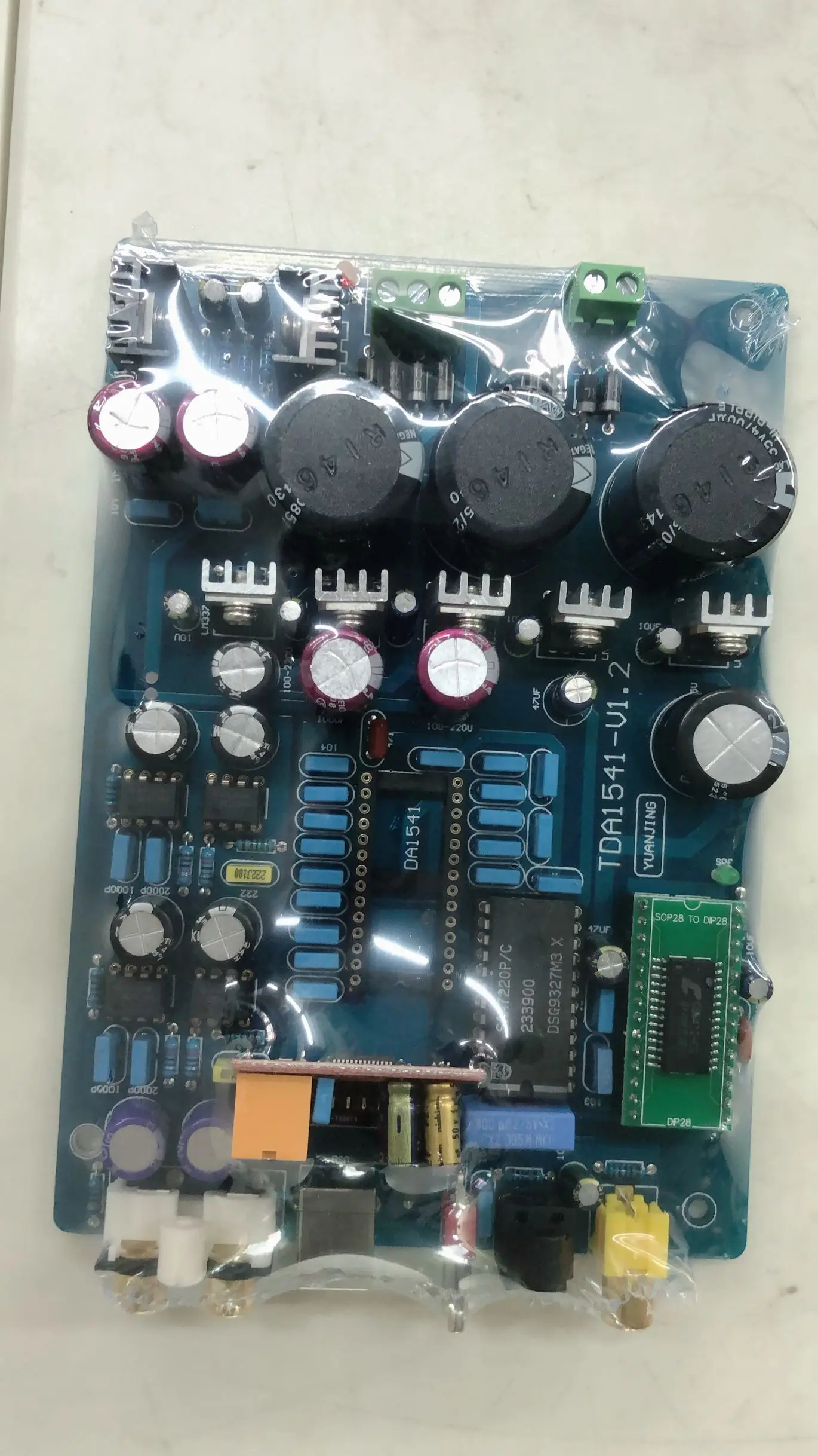 YJ00122-TDA1541 Optical Fiber Coaxial Decoder Board with USB Without 1541IC Without 7220IC