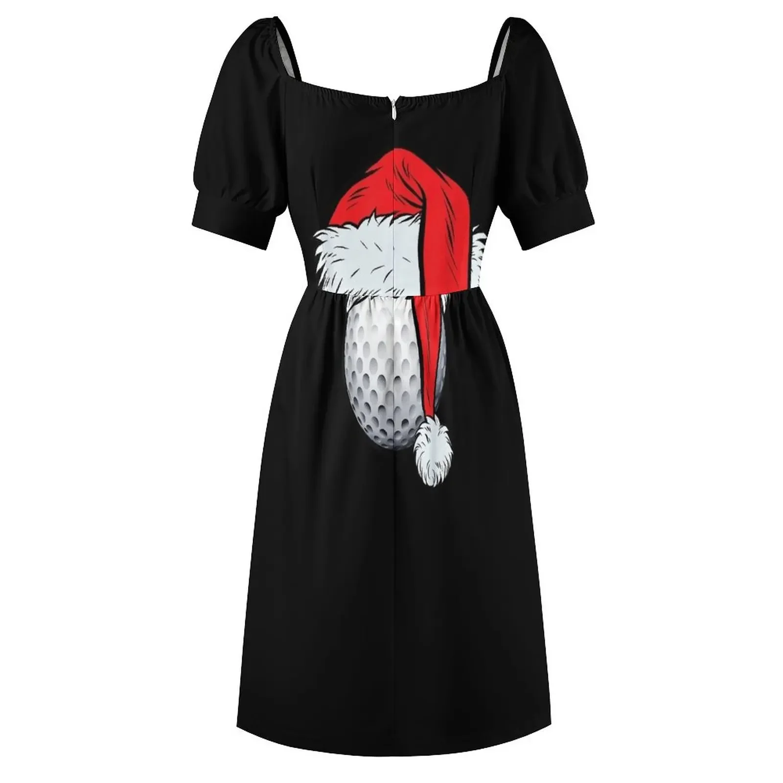 クリスマスゴルフボールサンタ帽子クリスマスゴルフボーイズメンズスポーツTシャツ半袖ドレスウエディングドレス