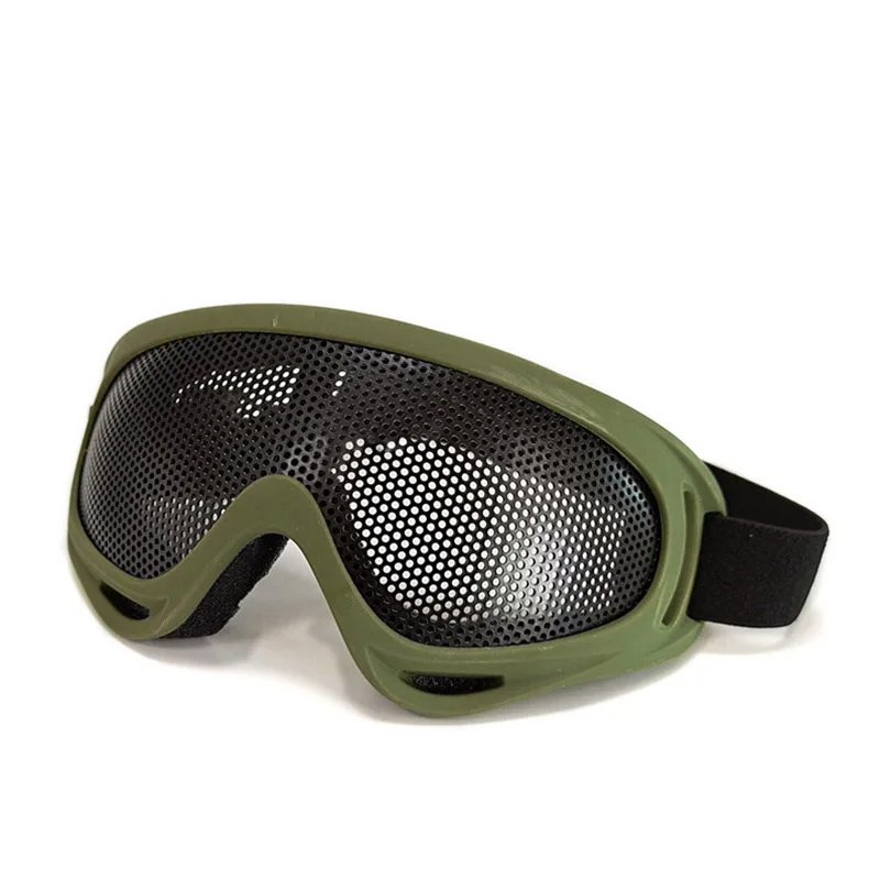 

Outdoor Eye Protective Comfortable Airsoft Safety Tactical Glasses Goggles Anti Fog With Metal Mesh/PC Len For Paintball Hunting