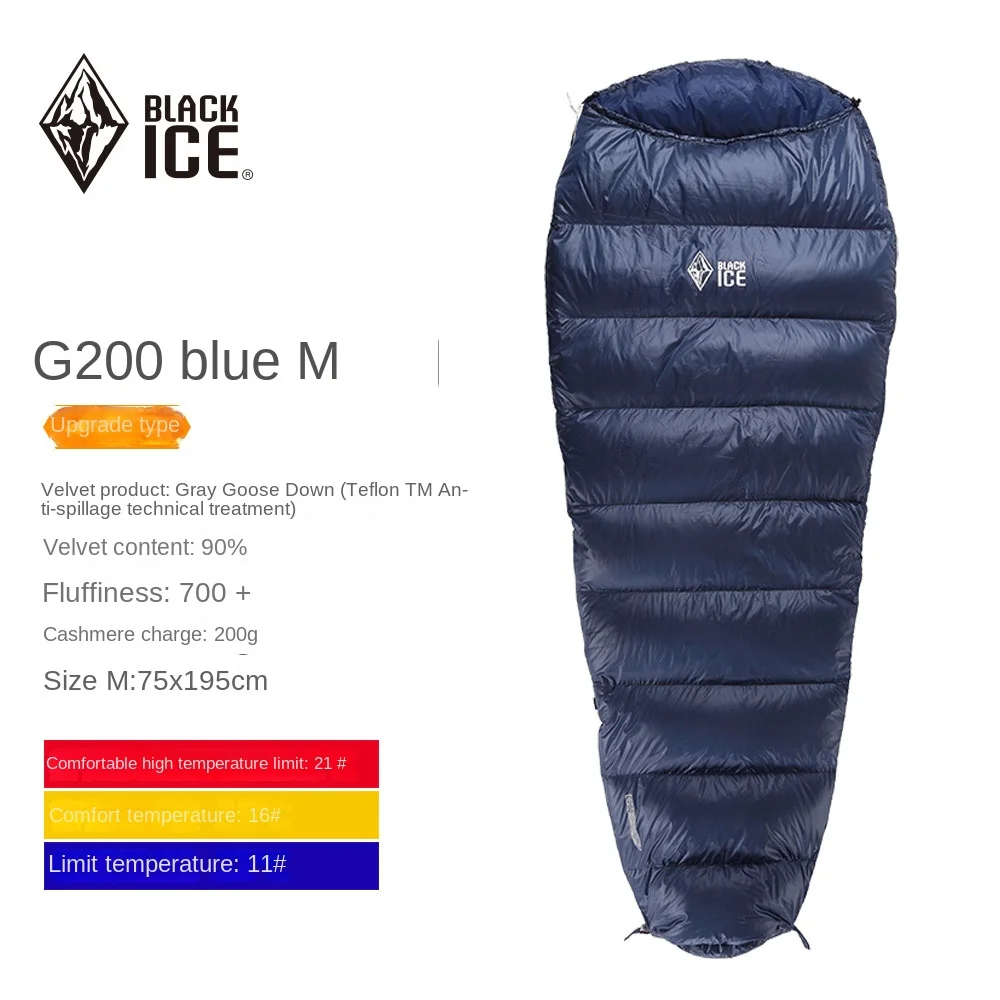 Down-Filled Sleeping Bag Outdoor Adult Cold-Proof Goose down Sleeping Bag