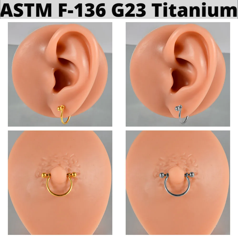 1PC  G23 Titanium Ear Tragus Cartilage Ring Barbell With Cz /Opal Hoop Cartilage Cuff piercing Helix Daith Rook Lobe Earrings