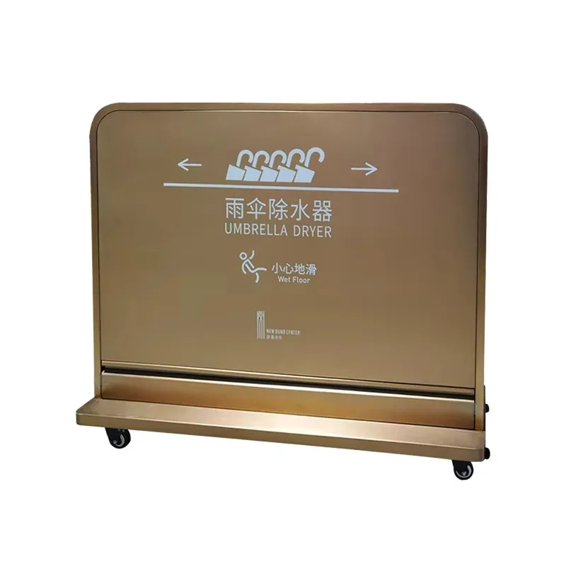 Stainless Steel Umbrella Dryer and Rainwater Remover Efficient Rainwater Removal and Umbrella Wrapping Machine
