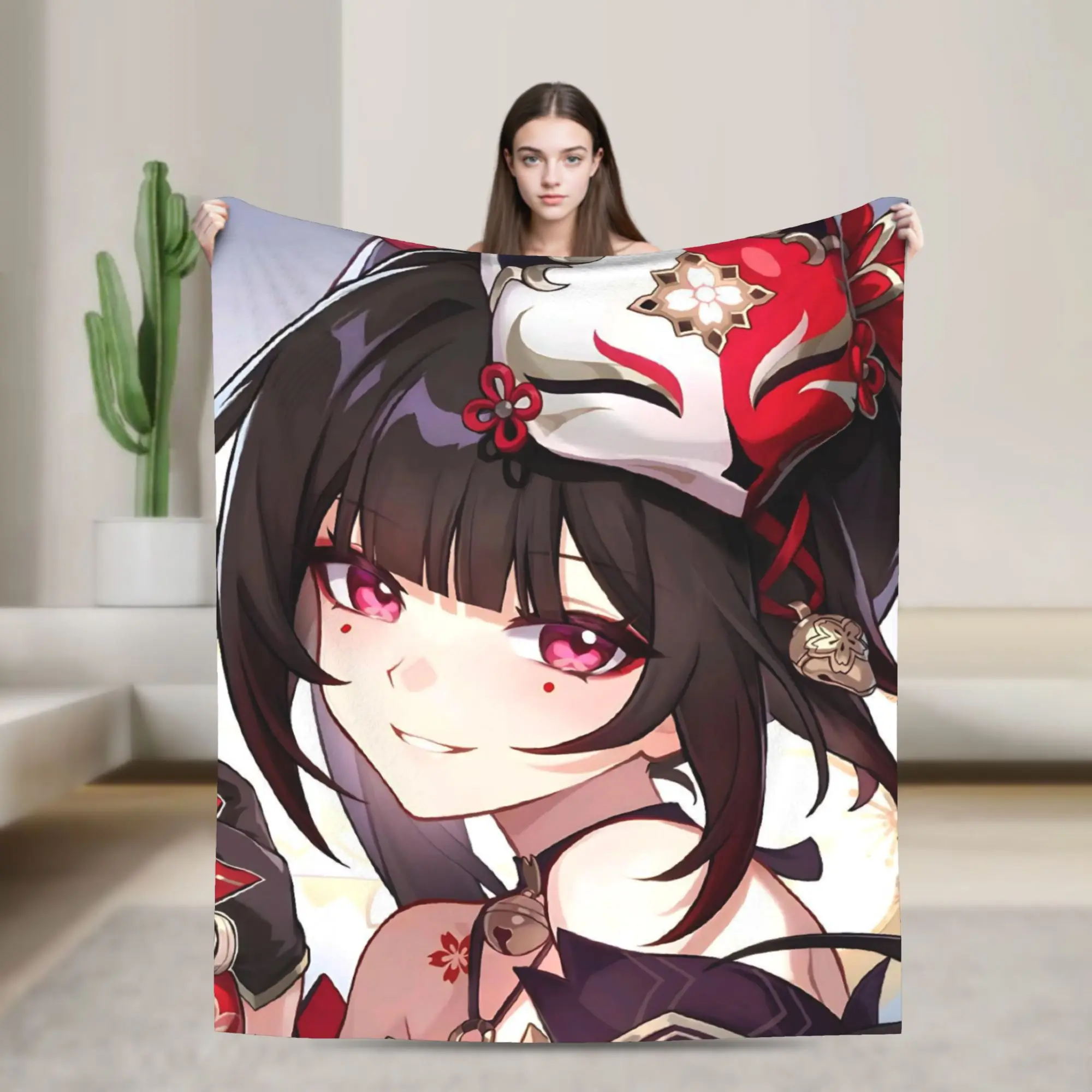 Honkai Star Rail Throw Blanket for Couch  Fuzzy Soft Plush Blanket 50x60 Inch Multi-size Bedspreads for All Seasons