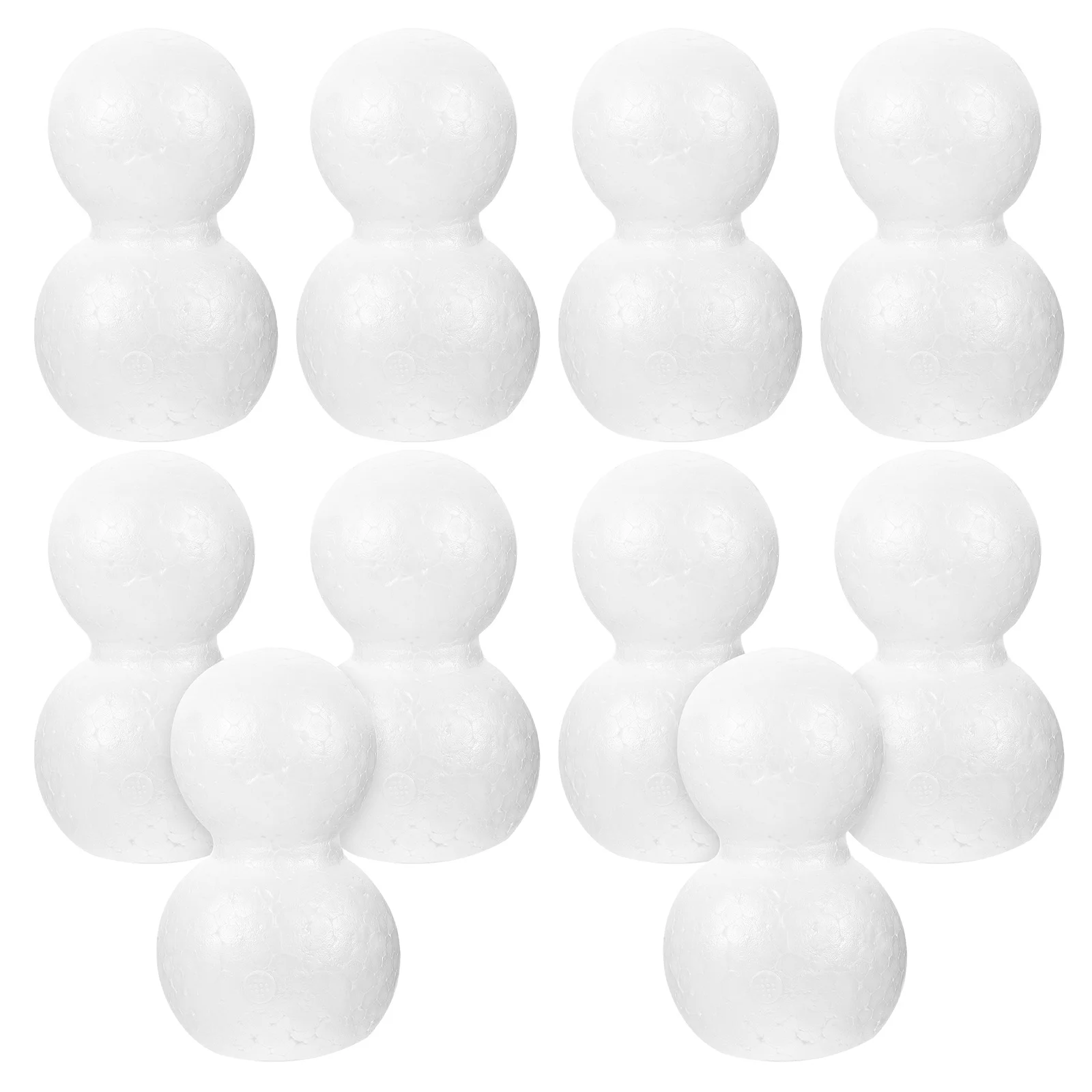 10 PCS Snowman Kids Toys Flower Arranging Snowmans DIY Craft Material Design Balls Child