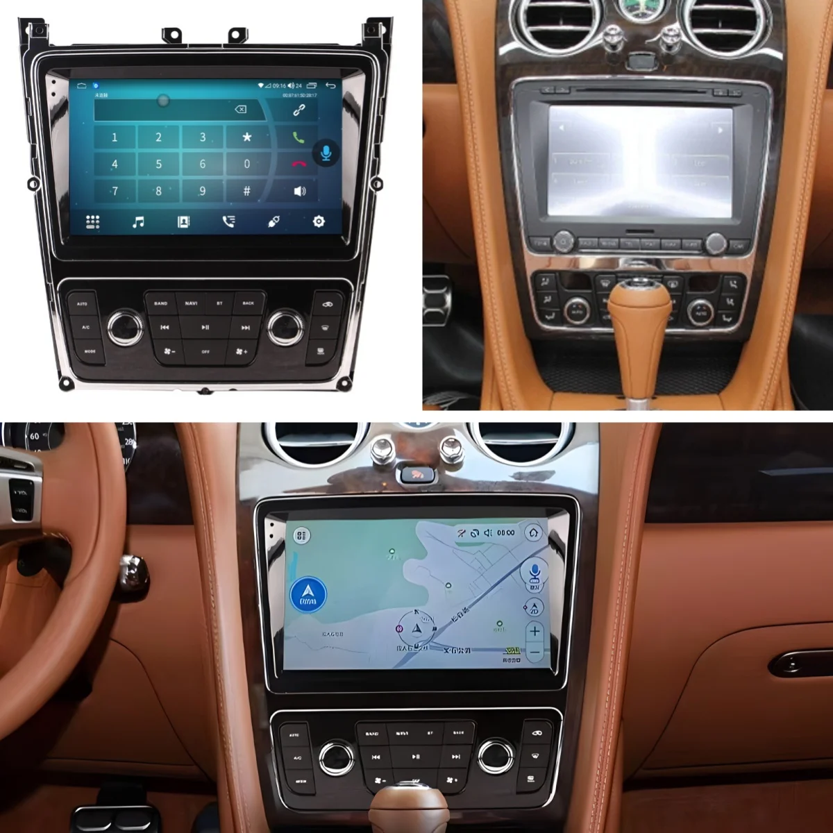 Car Radio for Bentley Flying Spur Continental 2012-2019 Android 13 Auto Navigation GPS Stereo Player DVD Multimedia 4G DSP