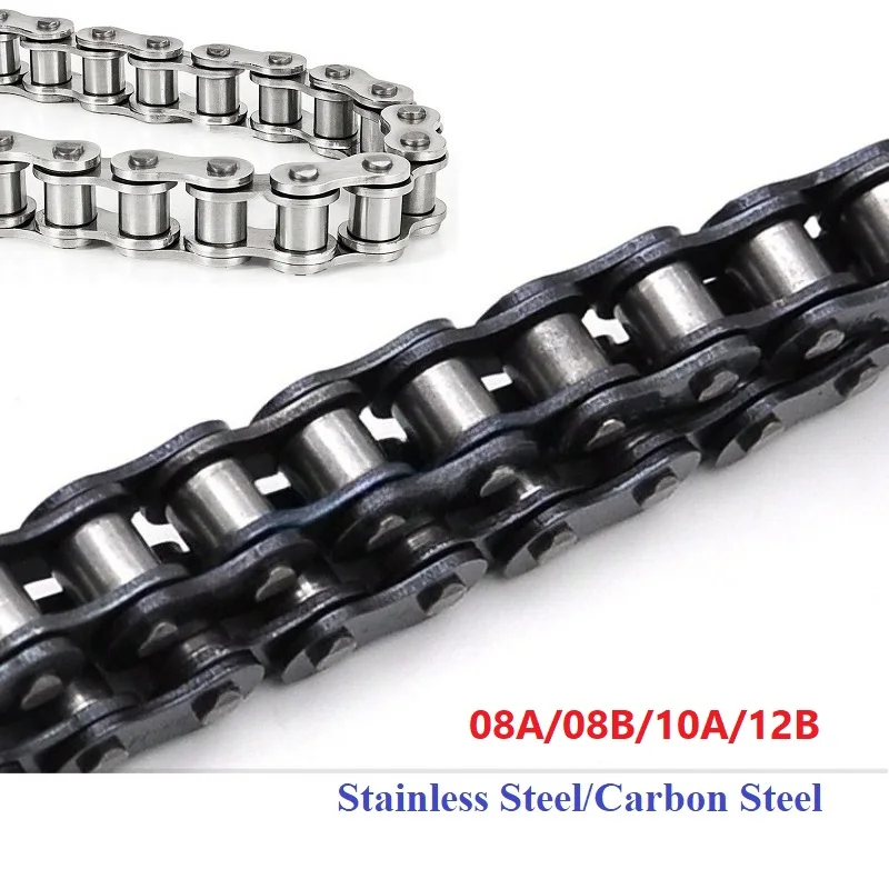 Carbon Steel Roller Chain Single Row Transmission Chain For Automobiles Motorcycles & Bicycles 1.524 Meter 08A/08B/10A/12B