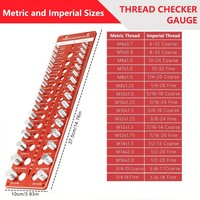 Nut and Bolt Thread Checker Thread Identifier Gauge Nut Bolt Screw Identibolt 28 Bolt Standard Sizes Measuring Identifier Tools