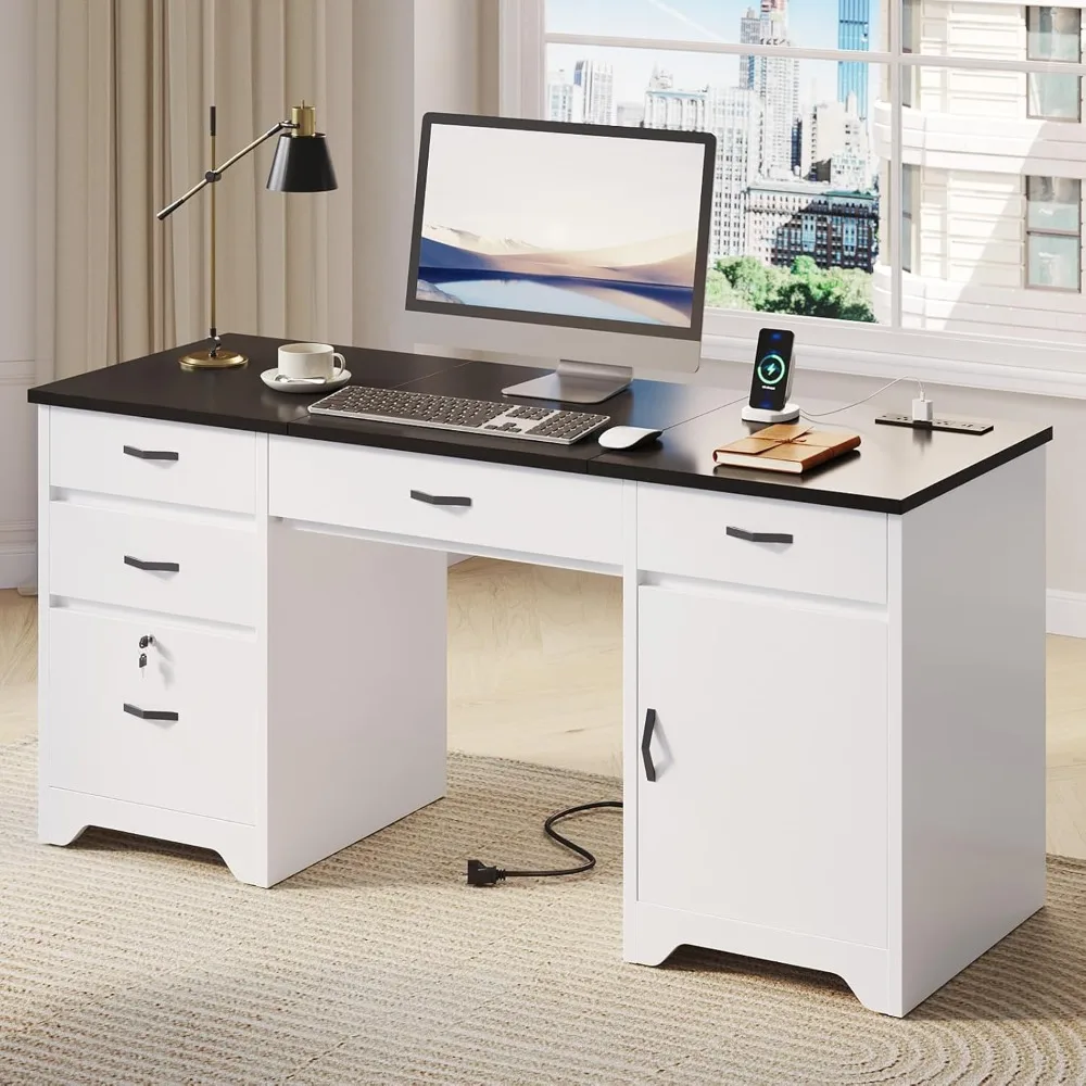 59” Office Desk Wit…