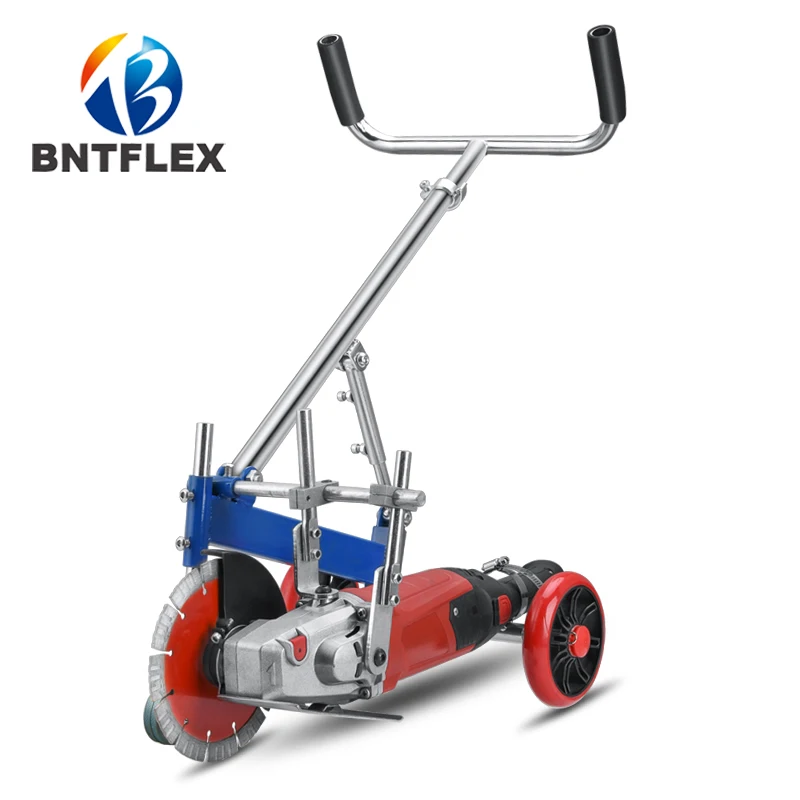 

cutting 13cm depth Ground slotting frame cement cutting machine concrete support hand-push road slotting machine hand grinder