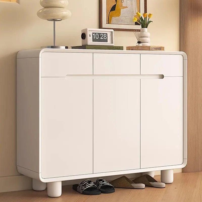 Living Room Mobile Display Wooden Designer Storage Organizer Shoe Cabinet Luxury Shoe Shelf Vertical Muebles Home Furniture