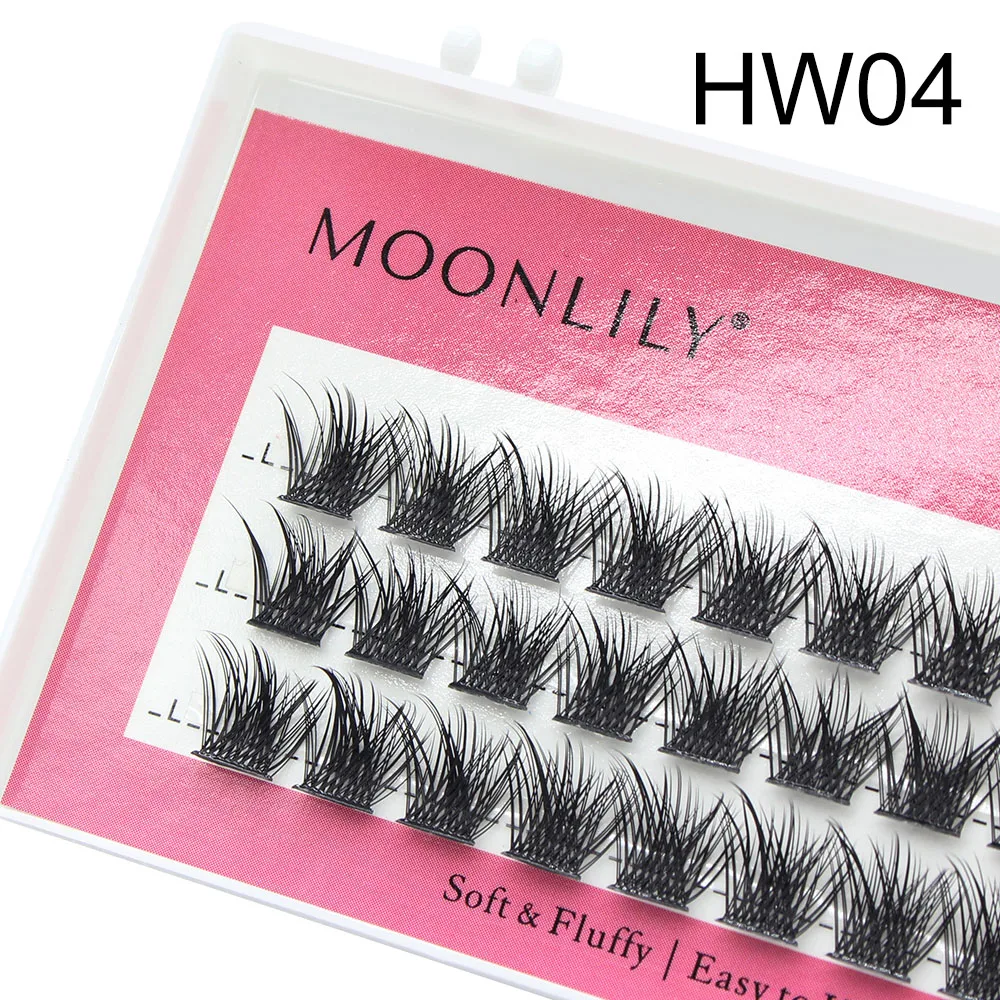 Großhandel 3d flauschige einzelne Cluster falsche Wimpern vorgefertigte DIY Wimpern Bündel weiches Band Wimpern Bündel Wimpern Make-up-Tool – Detail 10