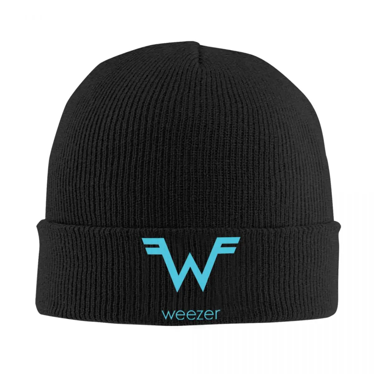 Weezer Beanie Hats Knitting Hat Kpop Head Wrap Men Women Unisex Caps Winter Printed Casual Bonnet Hats Gift Idea