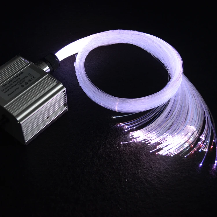 Fiber Optic Lights Starlight Headliner Star Ceiling Light Kit APP Remote Music Control RGBW 12w Sound Sensor Interior Light