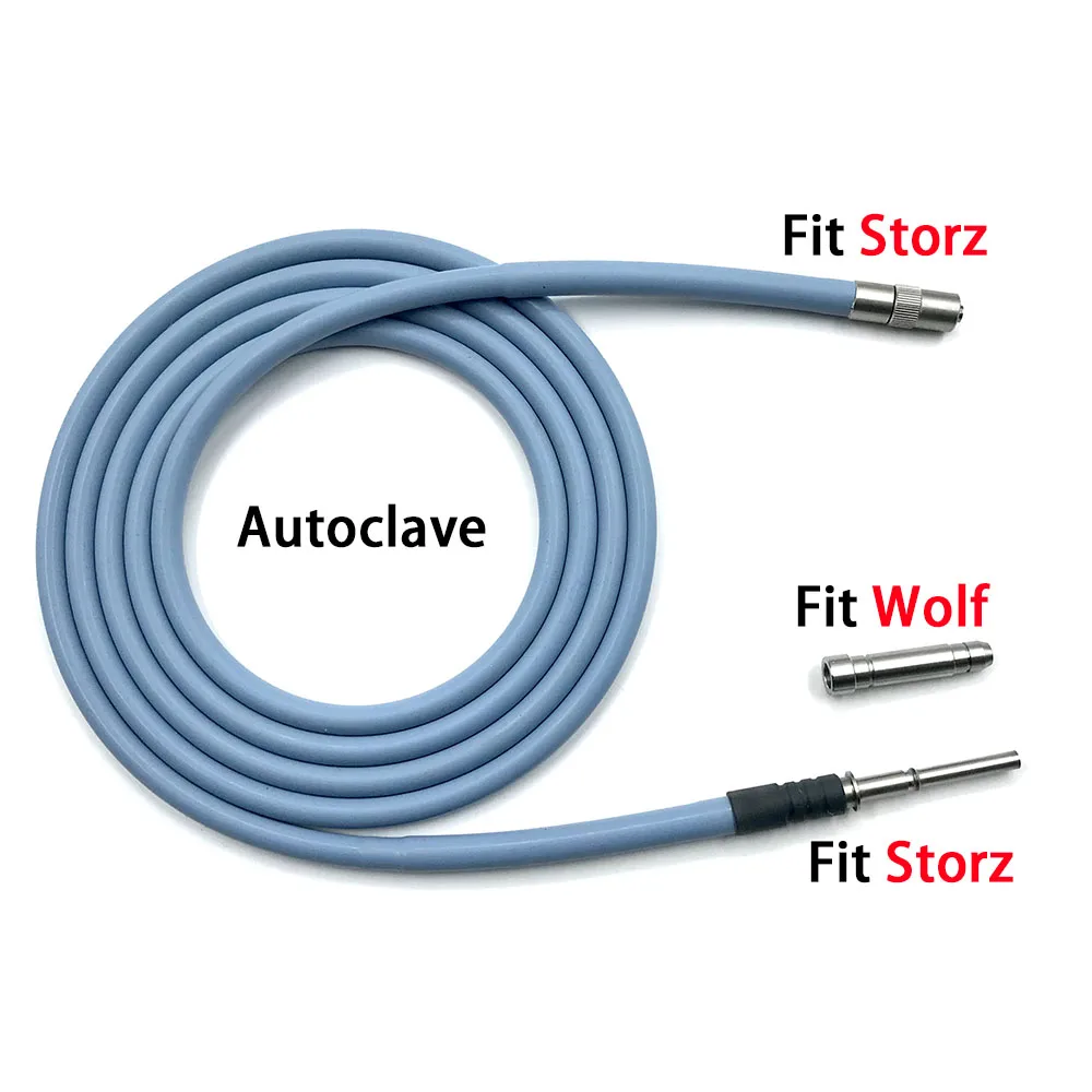 Imagem -02 - Cabos de Fibra Óptica Fonte de Luz Endoscópica Médica Autoclave Fit Storz Wolf Interface f mm f 4.2 mm 28 mm 18 m 2m 25 m 3m