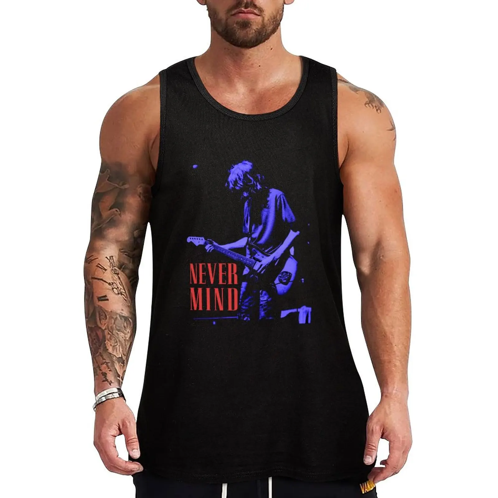 

Vintage Grunge Rock Star Legend 90s rock band music Tank Top Gym man T-shirts men Men's sleeveless gym shirts Sports clothing