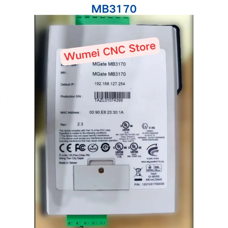 Brand New or Second hand test OK gateway MGate MB3170 Device networking server If you need other specifications, please consult