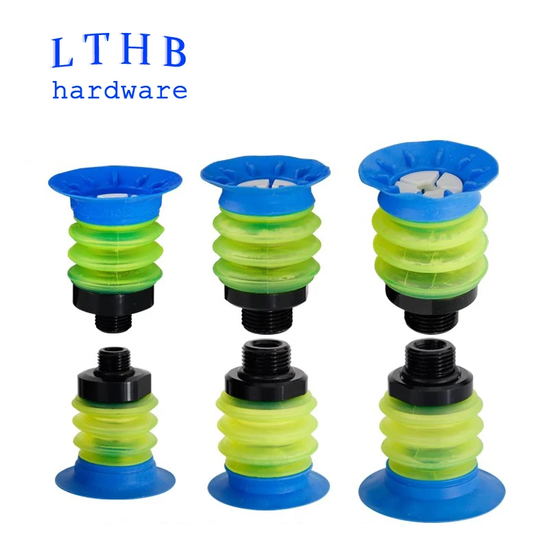 Pneumatic Vacuum Suction Cup Multi-layer Imported PU Soft Packaging Liquid Bag Opening Sucker Automation Manipulator Accessory