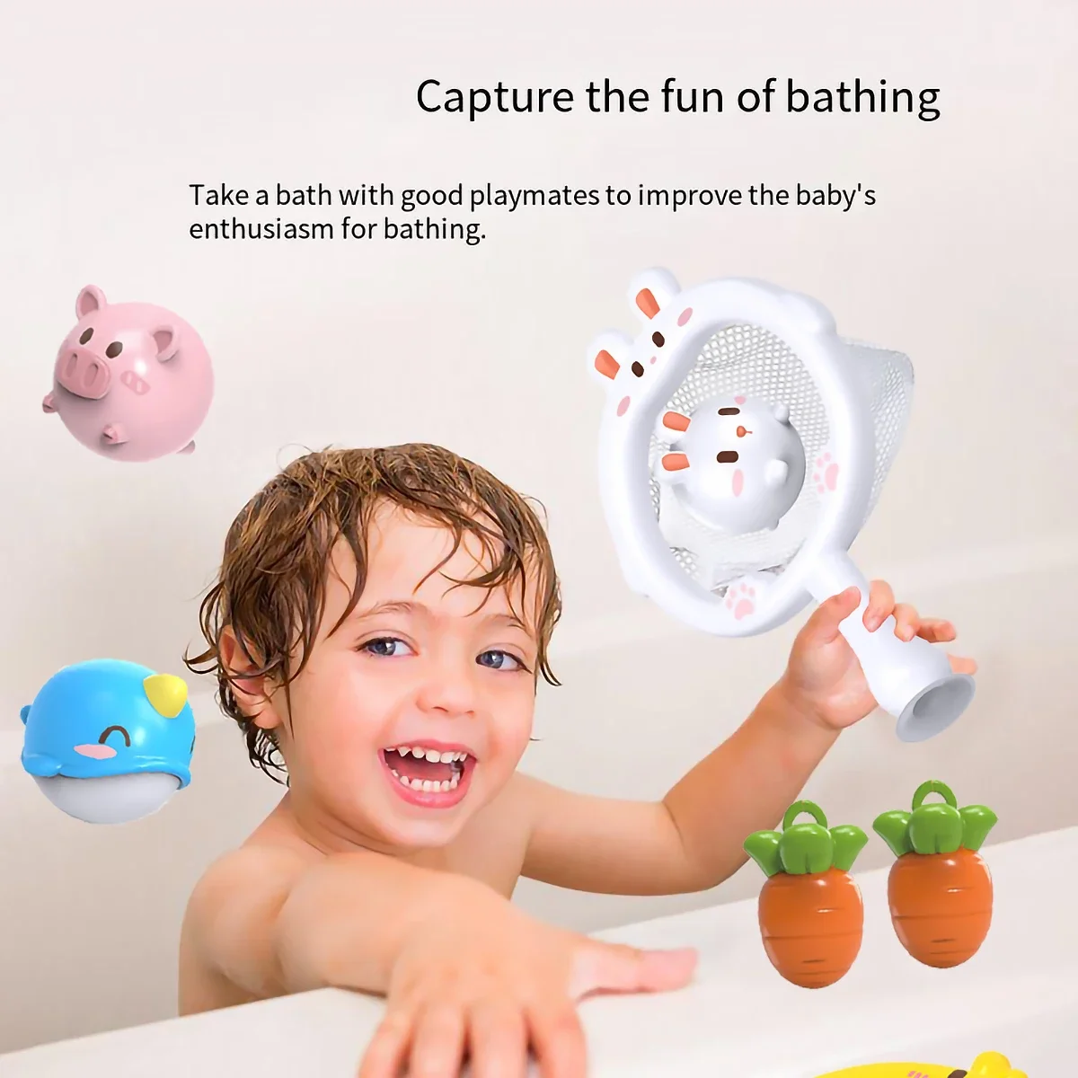 

Baby Cute Animals Bath Toy Swimming Water Bathtub Toys Soft Rubber Float Squeaking Sound Frogs for Kids Play Funny Gifts