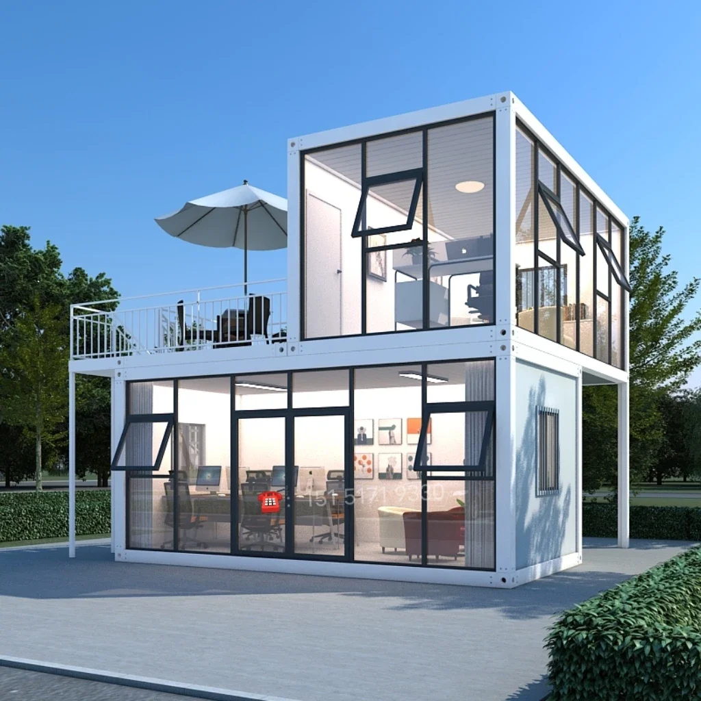 Customized Residential Container Mobile House Customized Office Temporary Mobile House Assembly Removable Glass Sunshine House