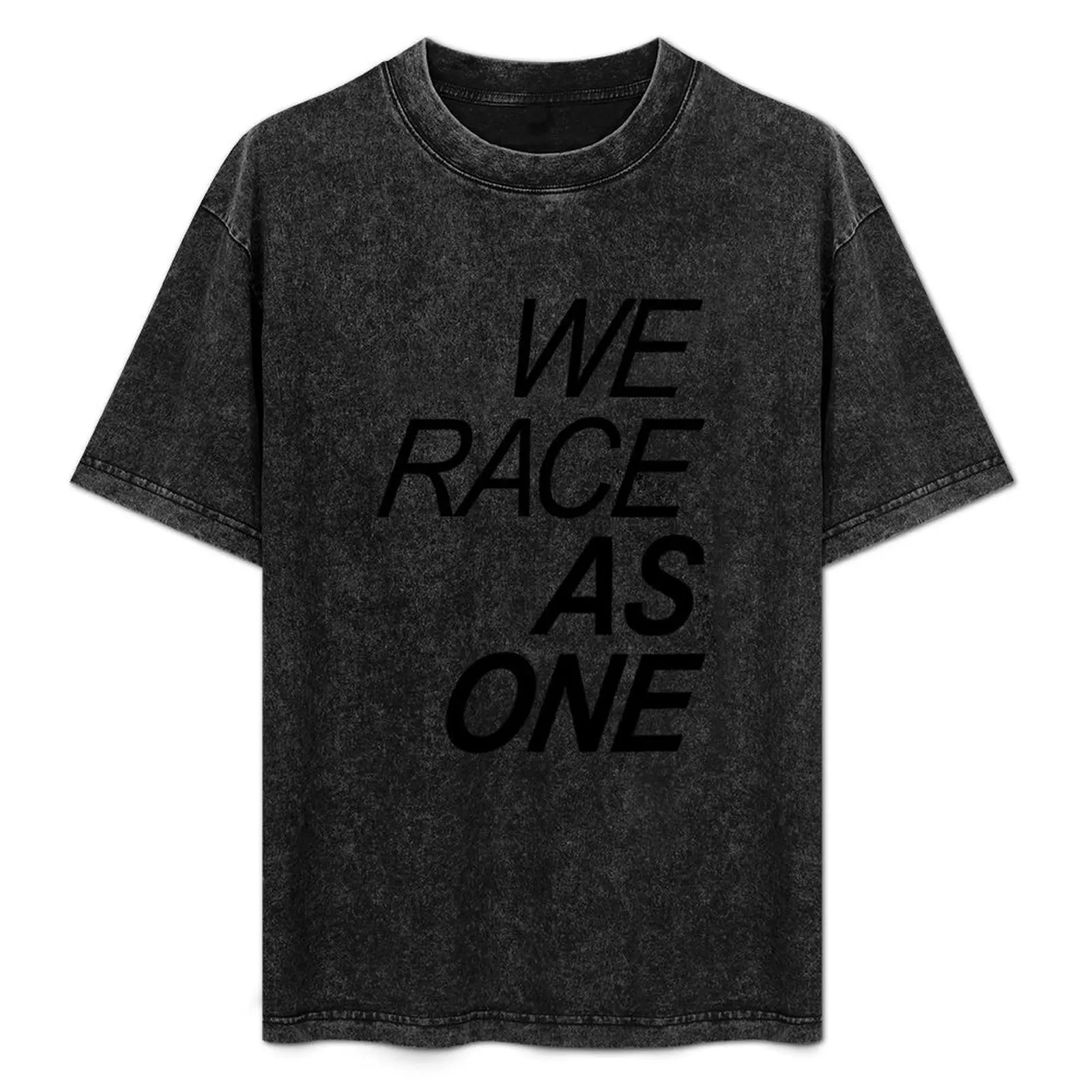 

We Race As One - Orange B T-Shirt printed t shirts for man t shirt for man 100 percent cotton T-Shirt