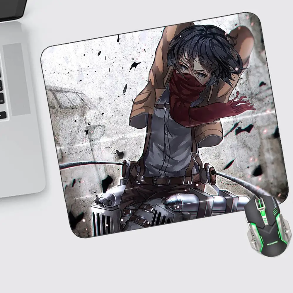 

Anime Attack On Titan Mouse Pad Small Mouse Pad Gaming Accessories Offices Keyboard Computer Desk Mat Pc Gamer Non-slip Mousepad
