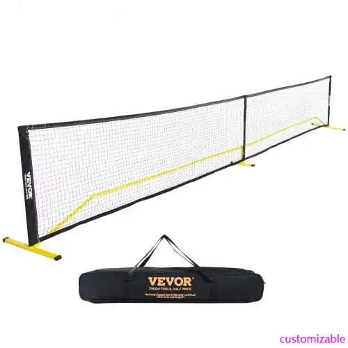 

Portable Pickleball Net System, 22FT Regulation Size Net, Weather Resistant Steady Metal Frame & Strong PE Net, Outdoor Game